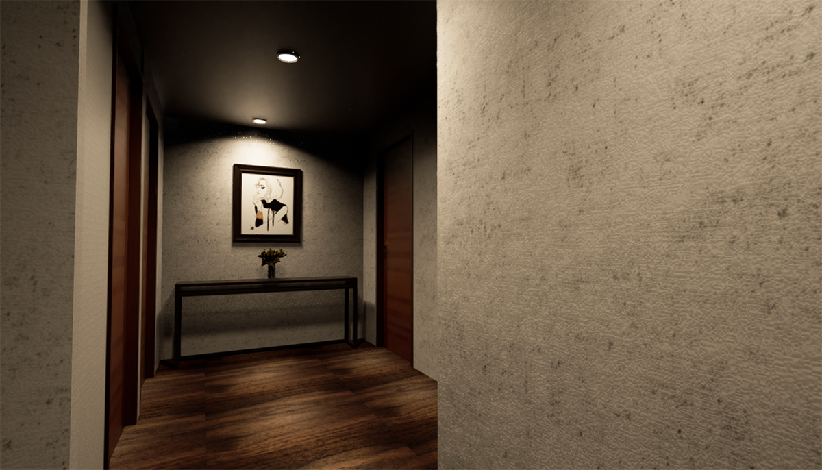 Residential Penthouse Condo - Second Floor Hallway