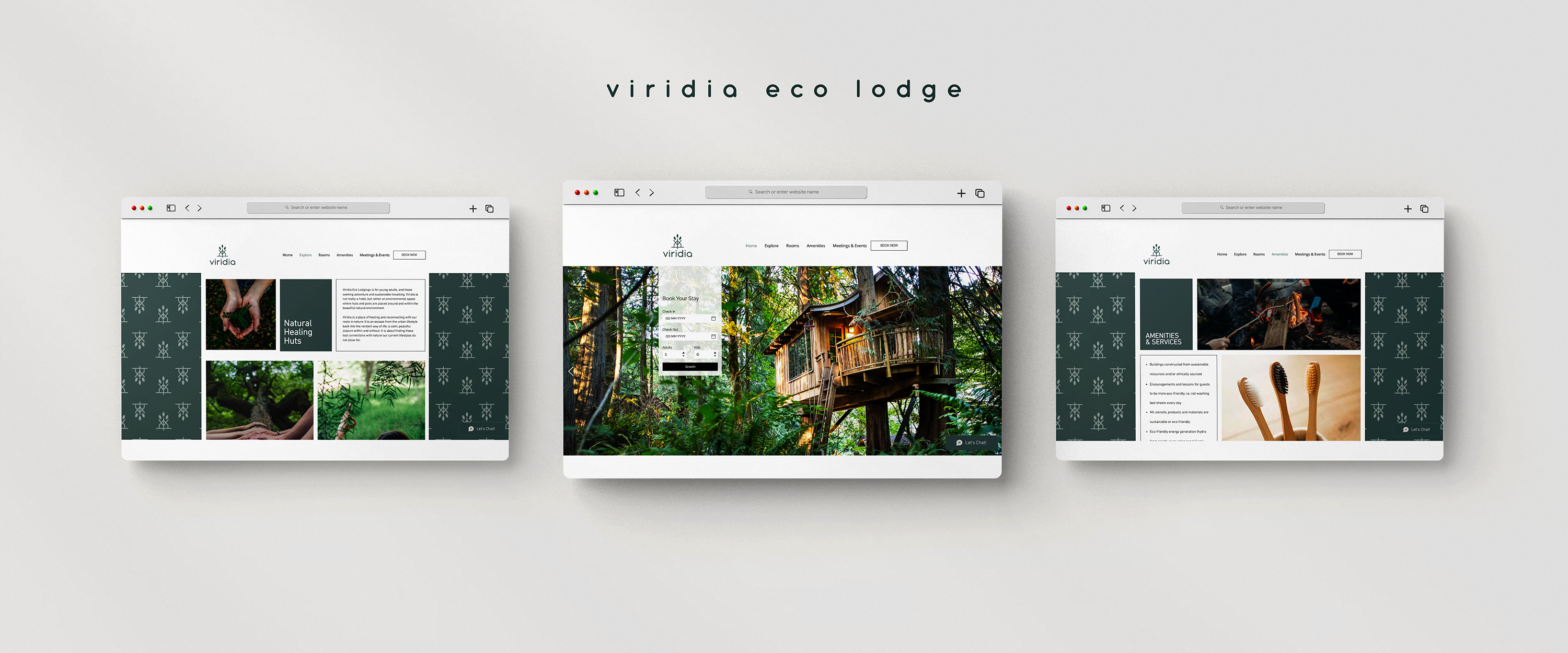 Viridia- Green Hotel Brand Identity