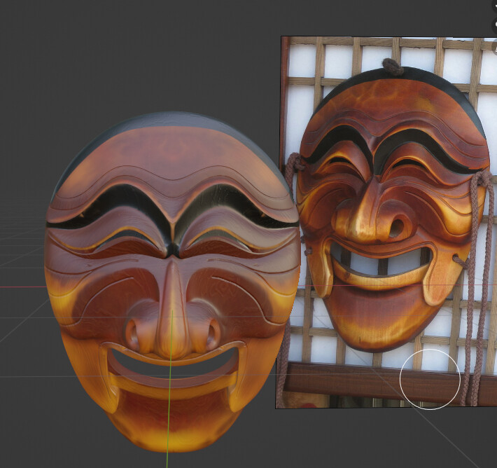 Yang Ban Korean Folk Mask - 3D Model