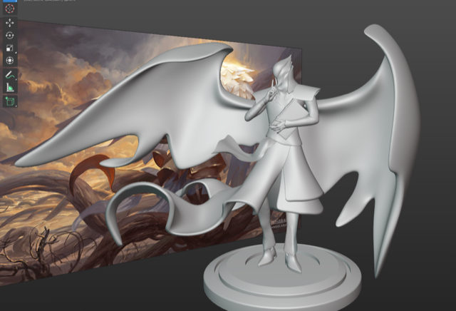 Raziel - Angel of Mysteries Miniature 3D Print