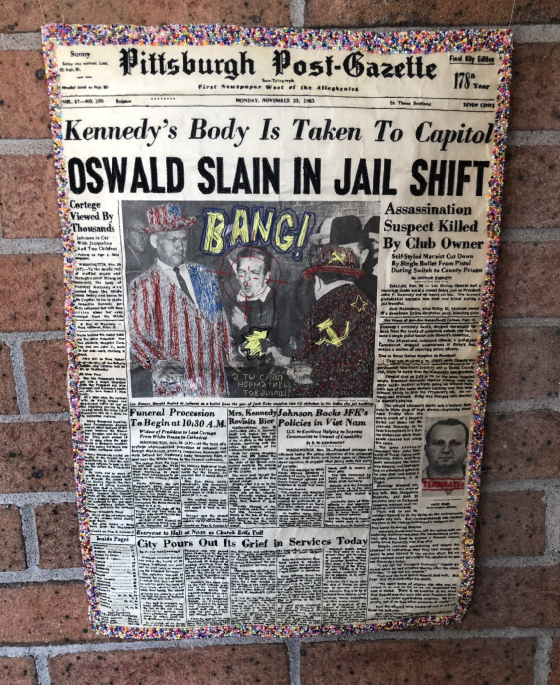 Bang: Oswald slain in Jail shift