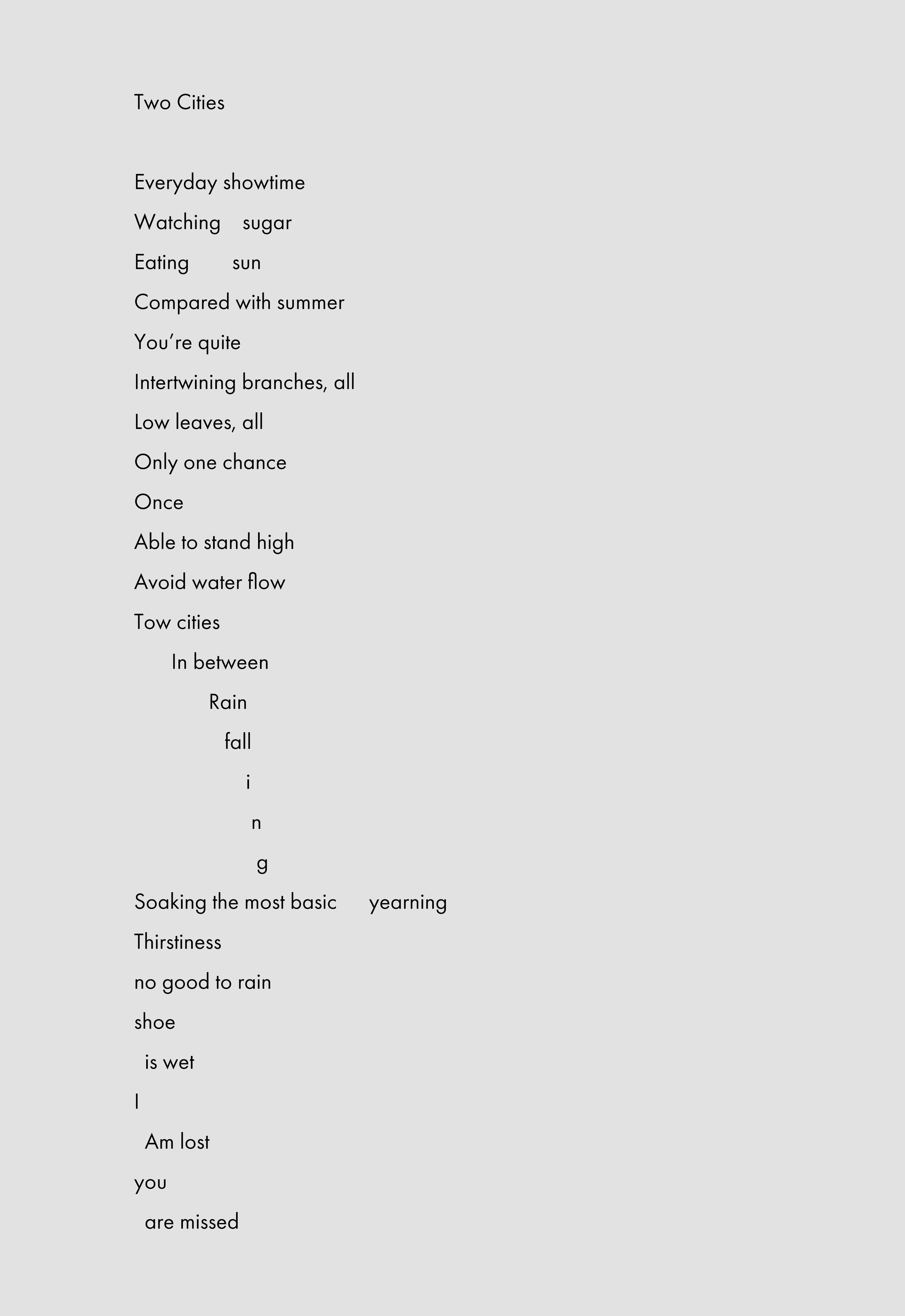 It was winter, but we didn’t feel cold at all