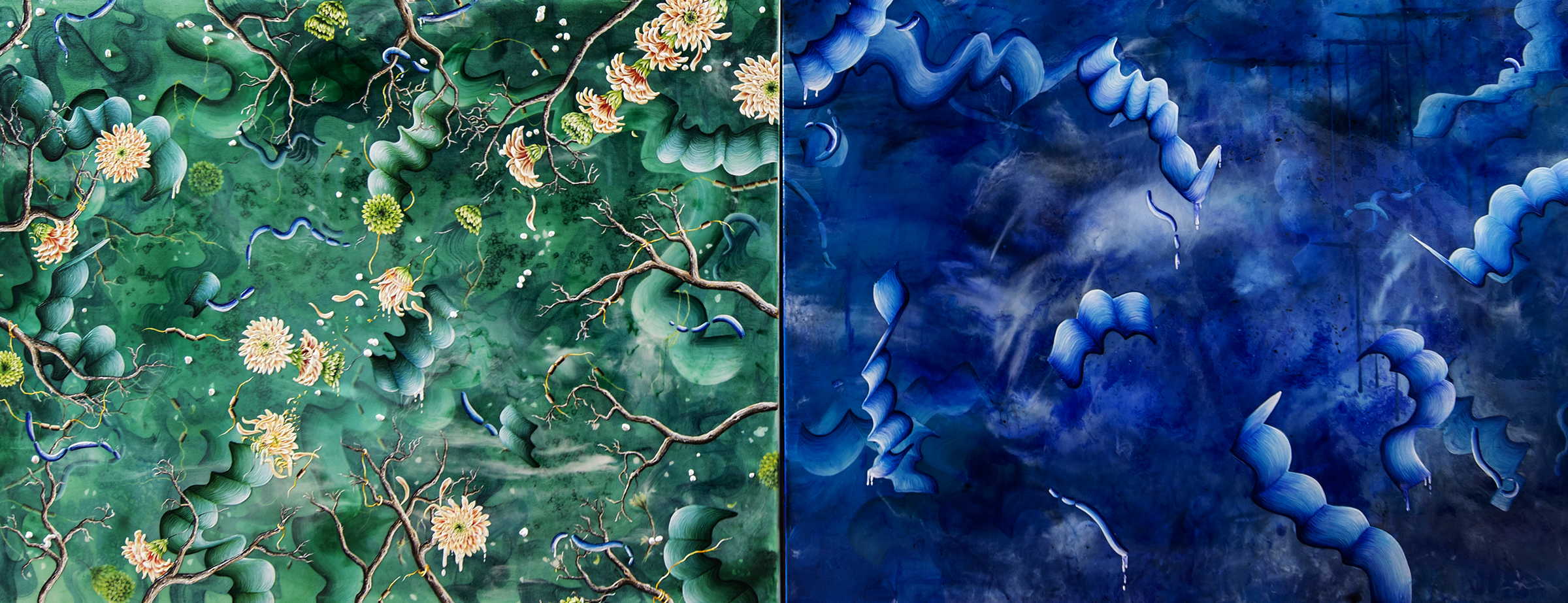 Acrylic and Mixed Media on Canvas Paintings