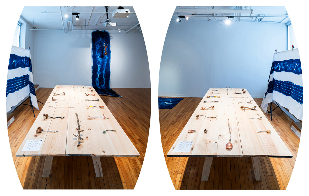 Two Rows - views of the table setting