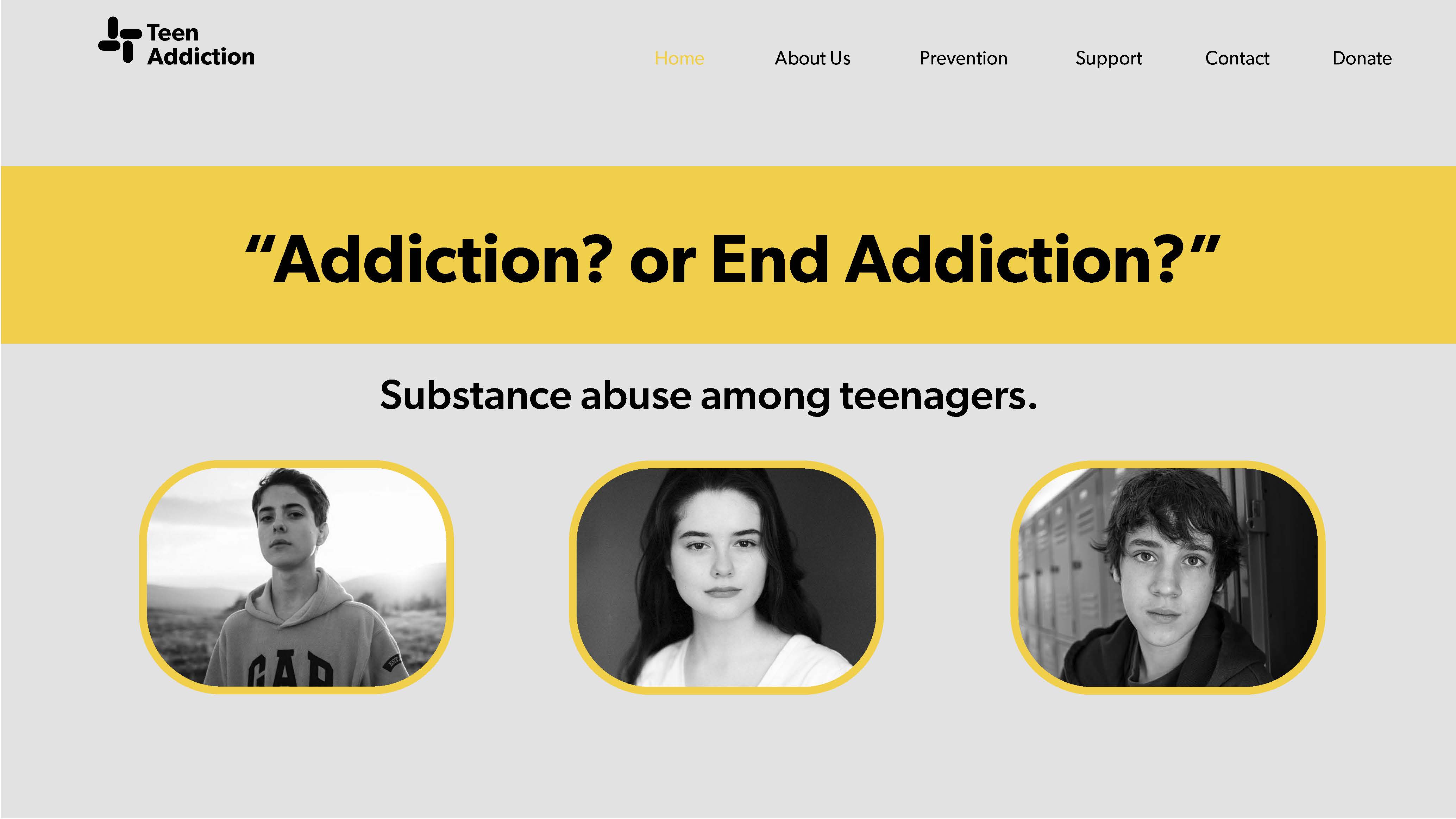 Teen Addiction Website