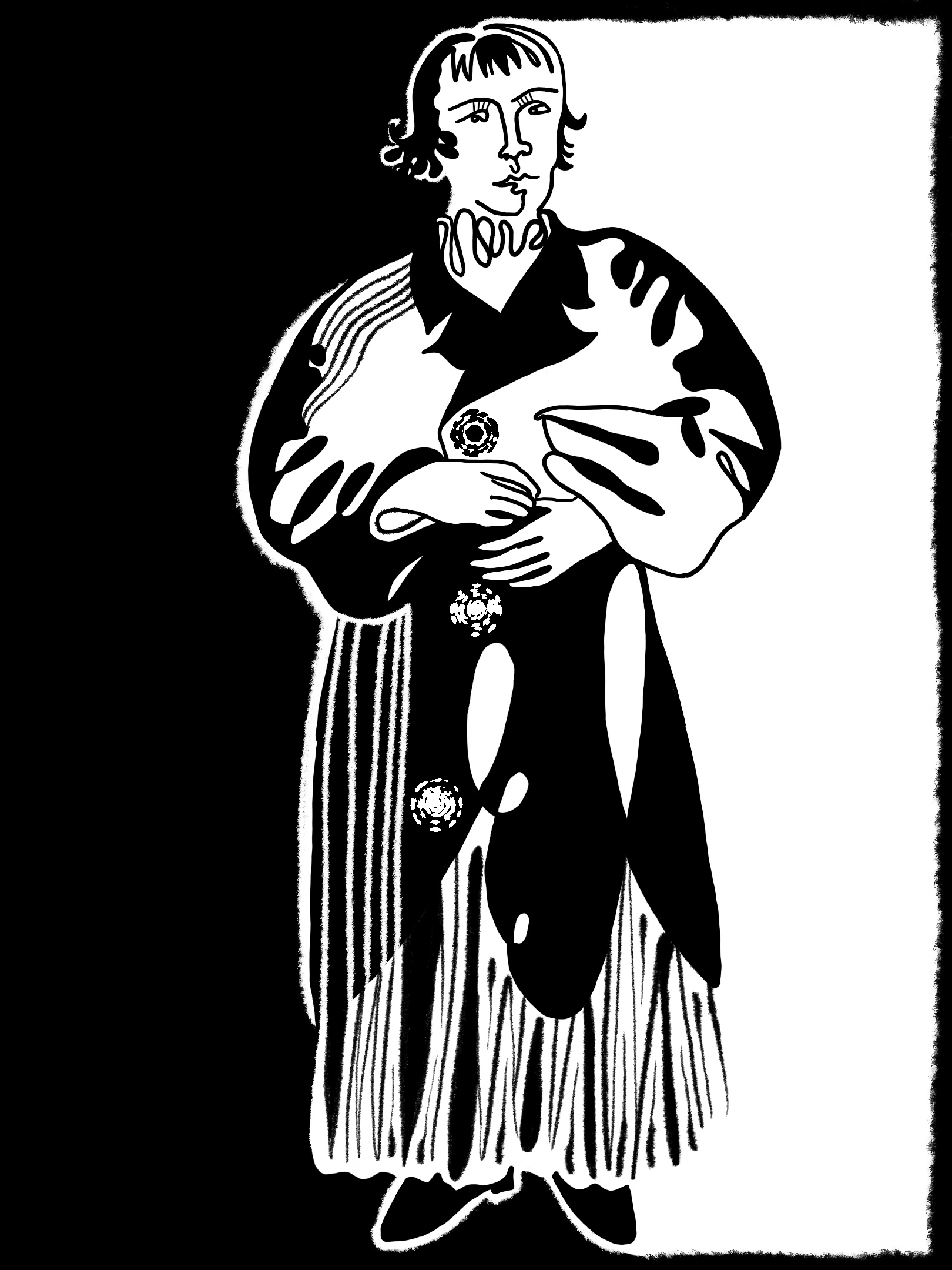 Illustration of a member of the Skoptsy sect