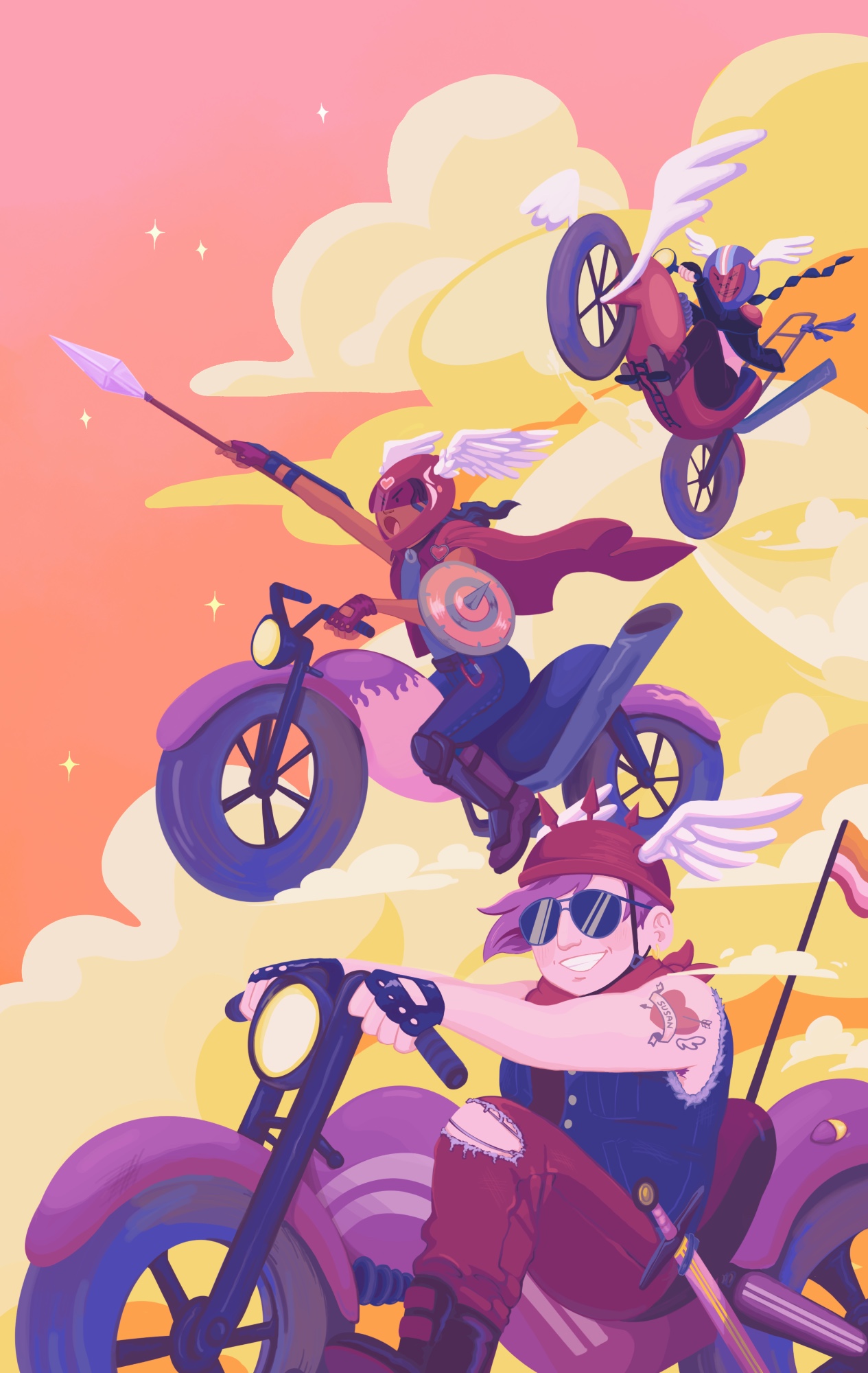 Sky Dykes on Sky Bikes