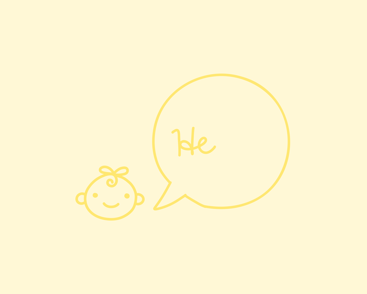 Hello Baby says Hello