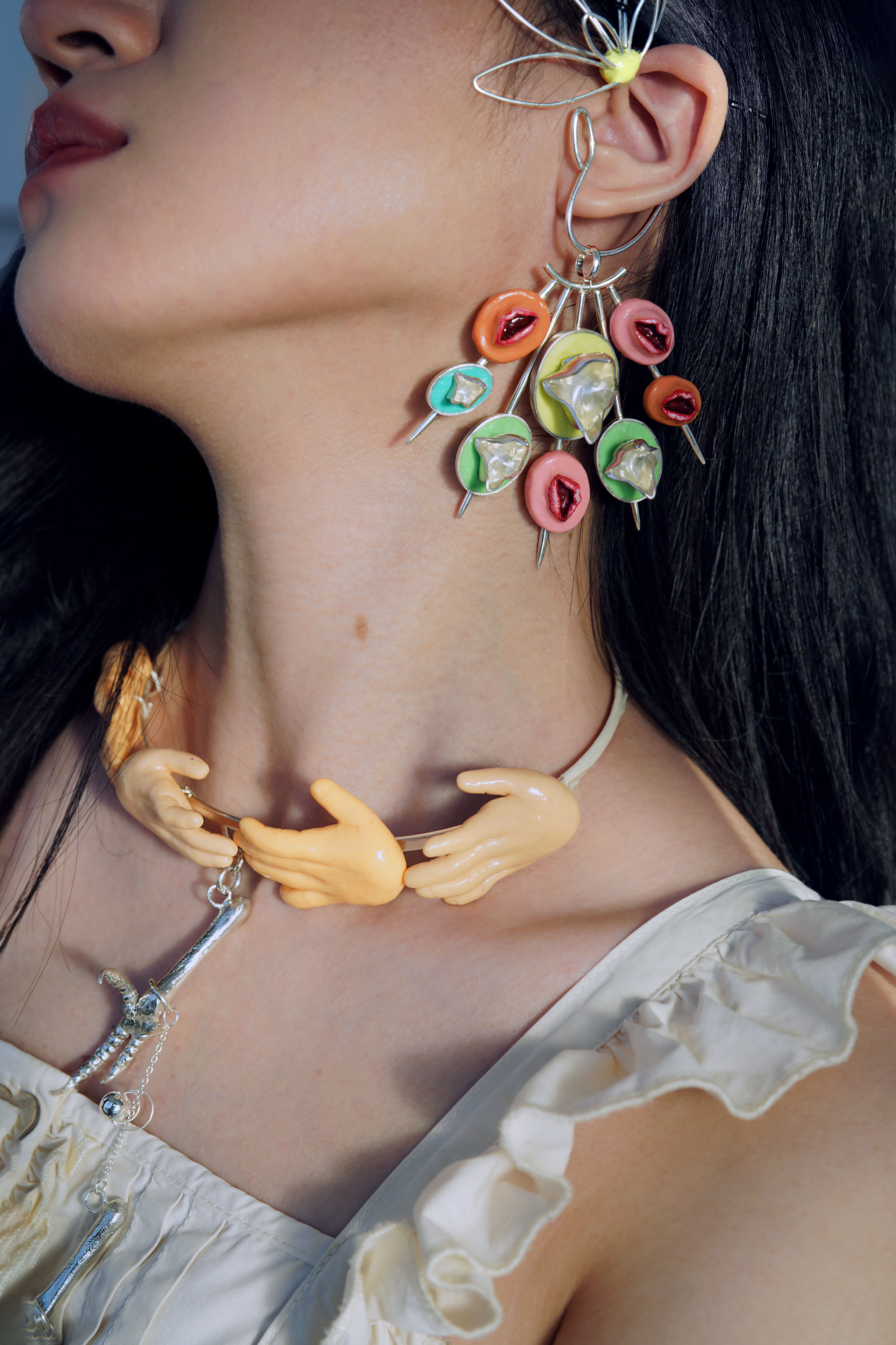 Verbal Humiliation Ear CuffVerbal Humiliation Ear Cuff on Body