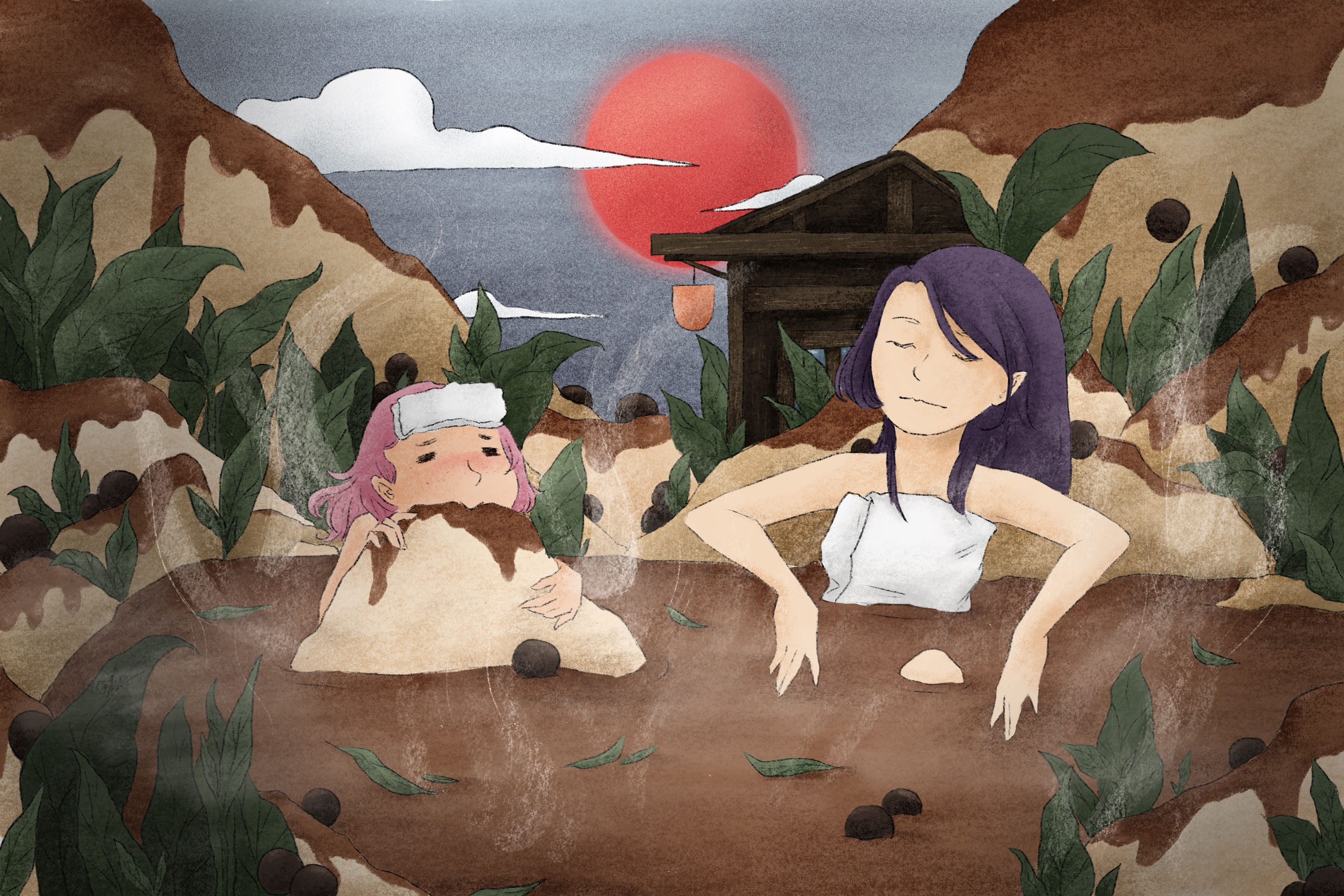 Boba hot spring