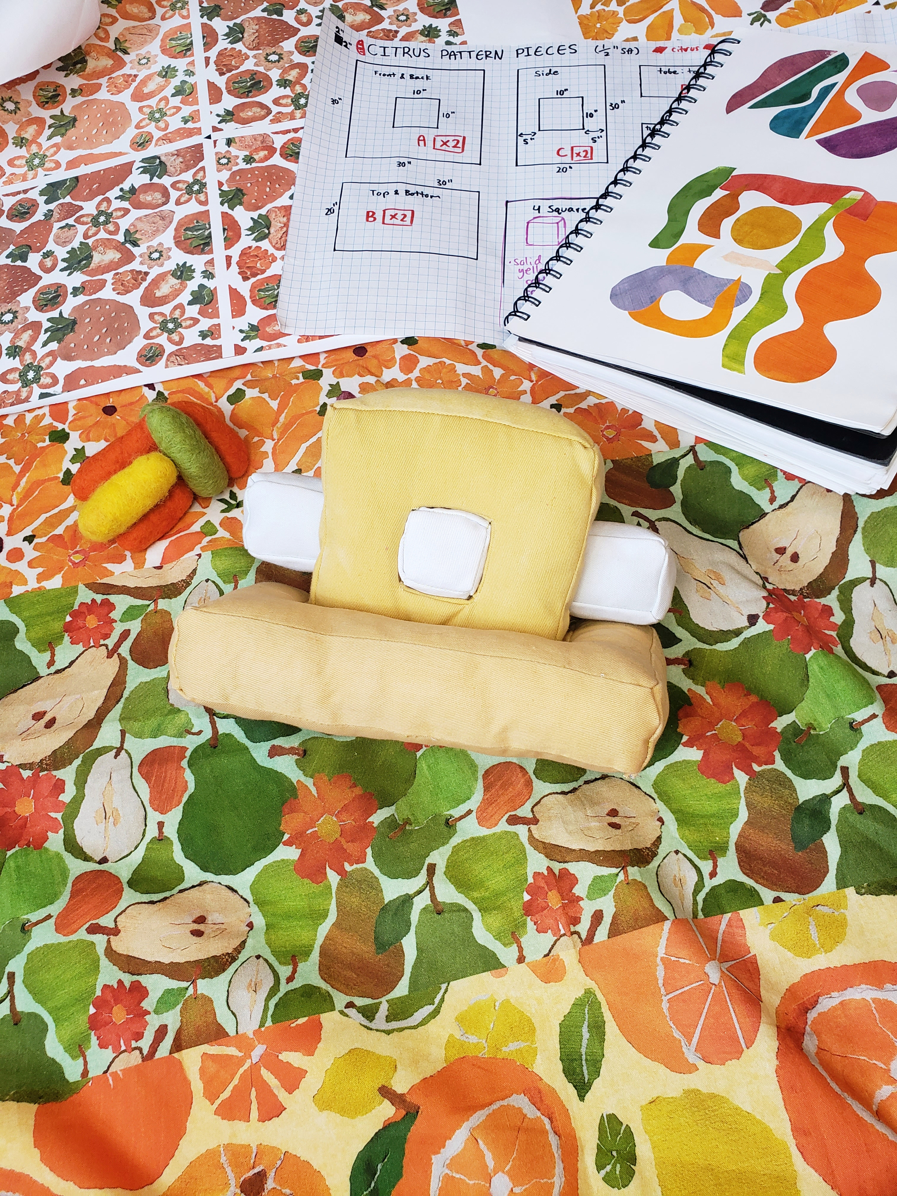 Form samples and surface design colour testing