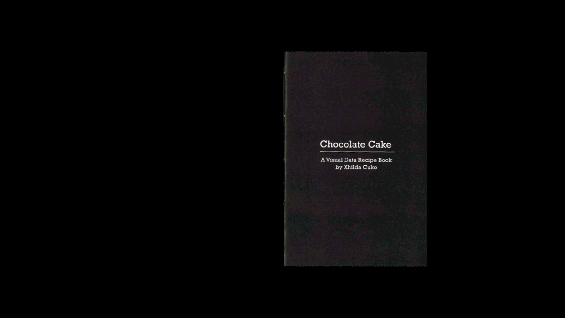 Chocolate Cake Cookbook: Data Visualization