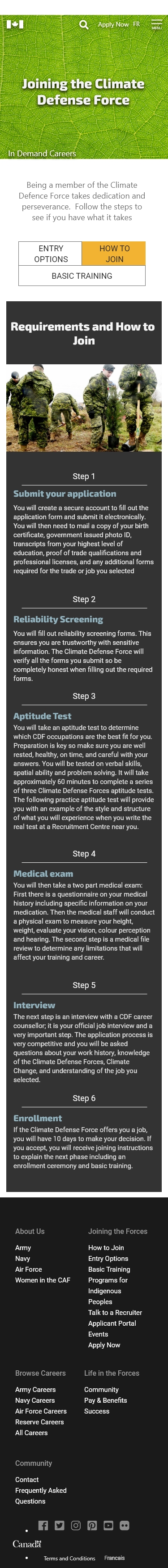 CDF Recruitment App / Clone of CAF Recruitment App