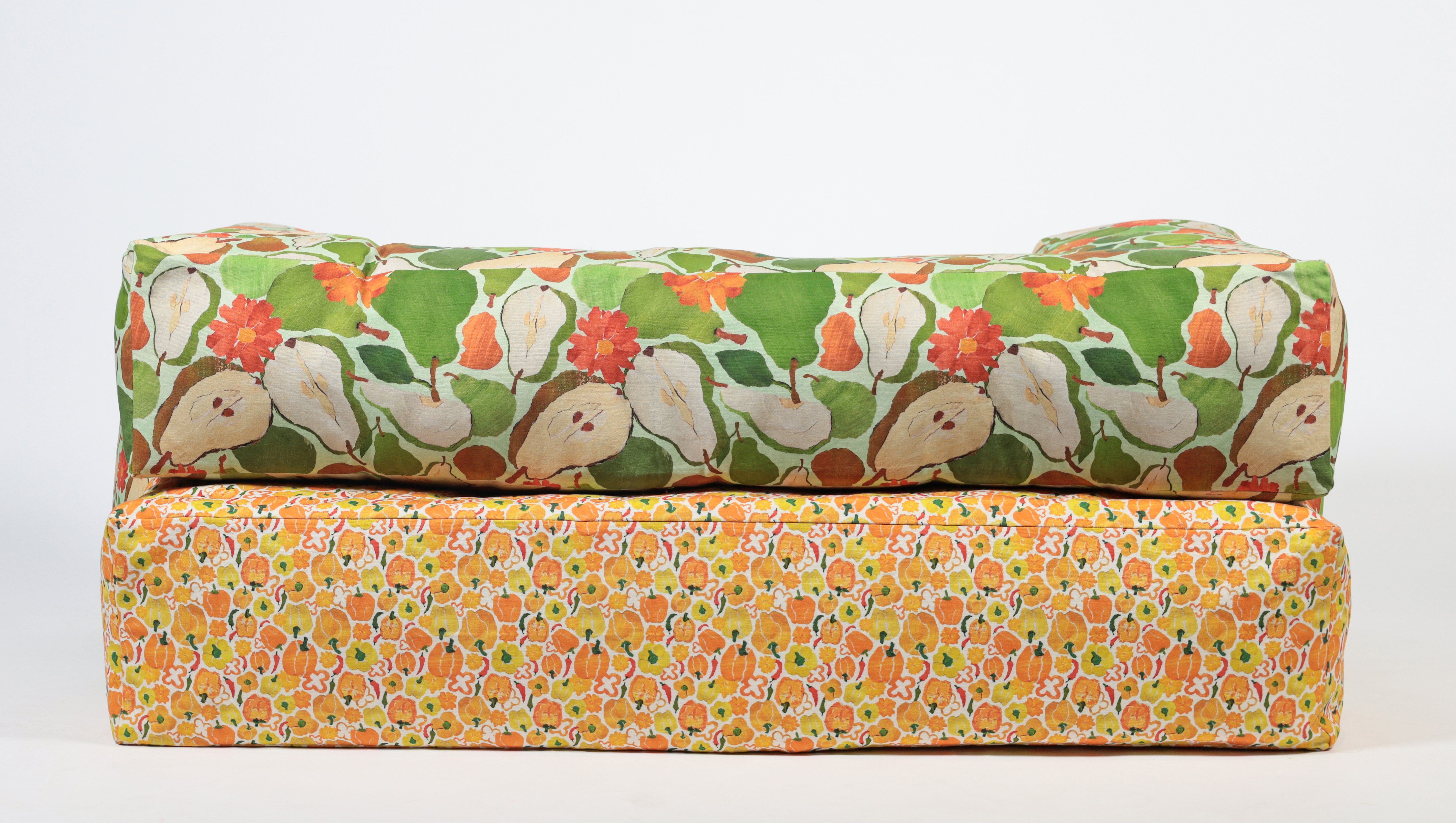 "Backyard Pear" stacked on "Pepper's a Fruit" Back View