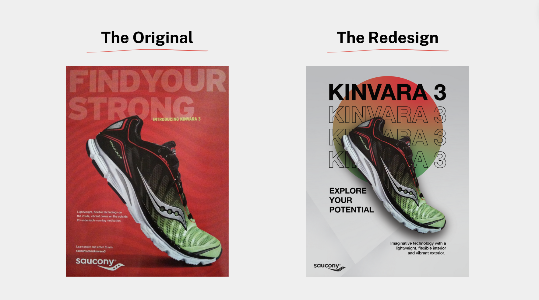 Saucony Print Ad Redesign