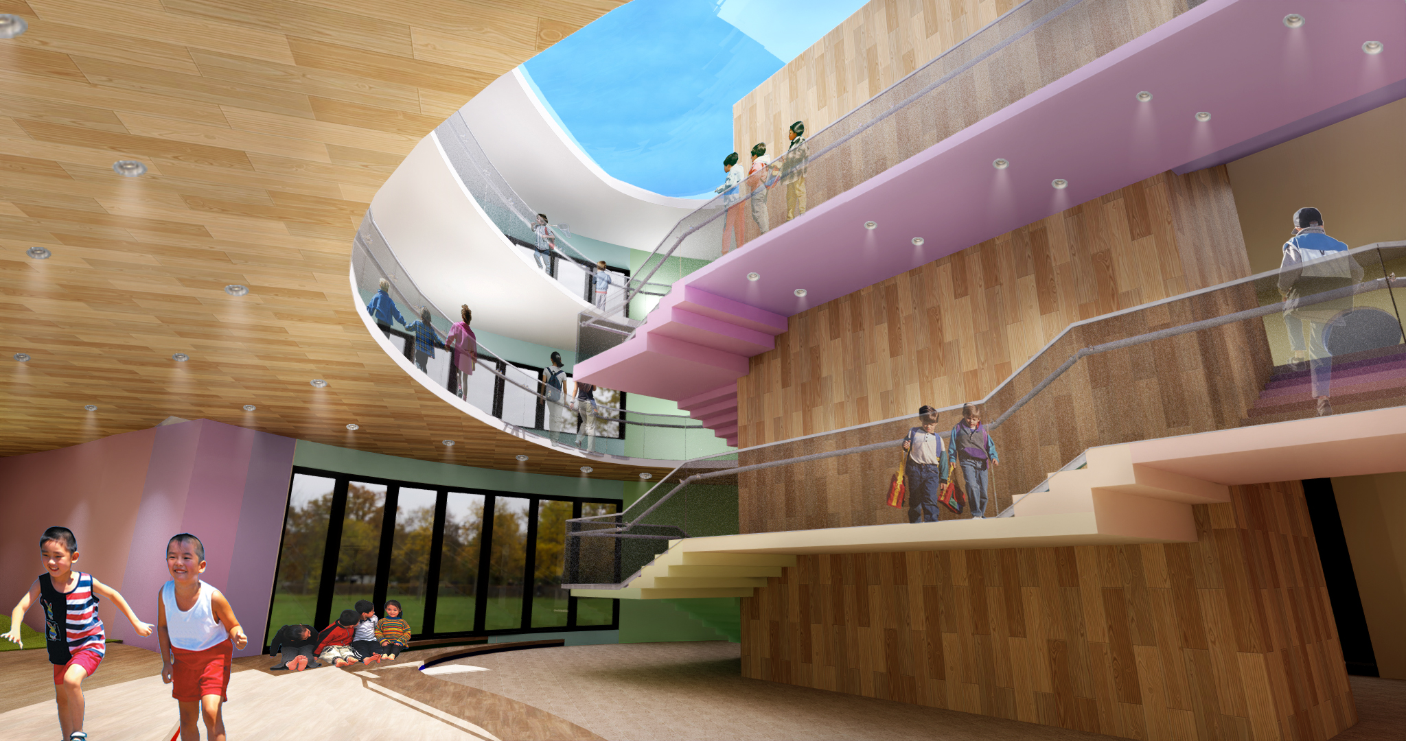 Montessori School - First Floor Stair