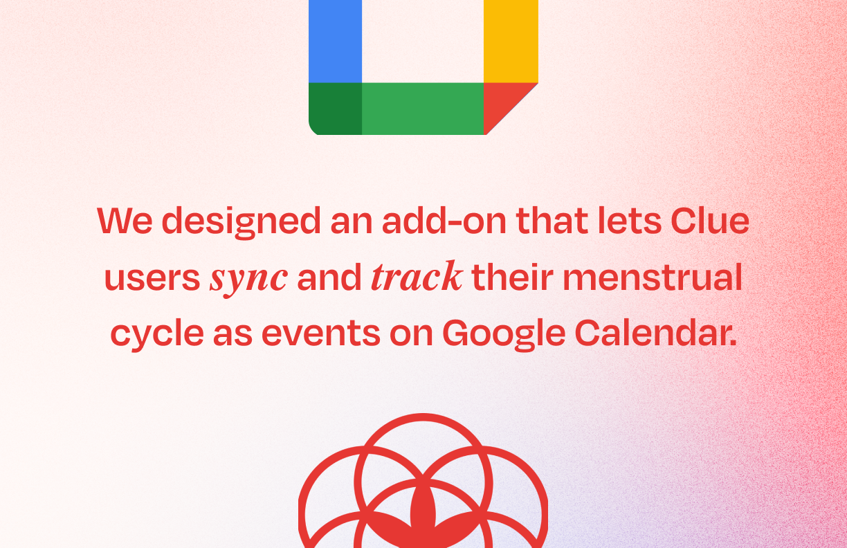 Clue Events on Google Calendar