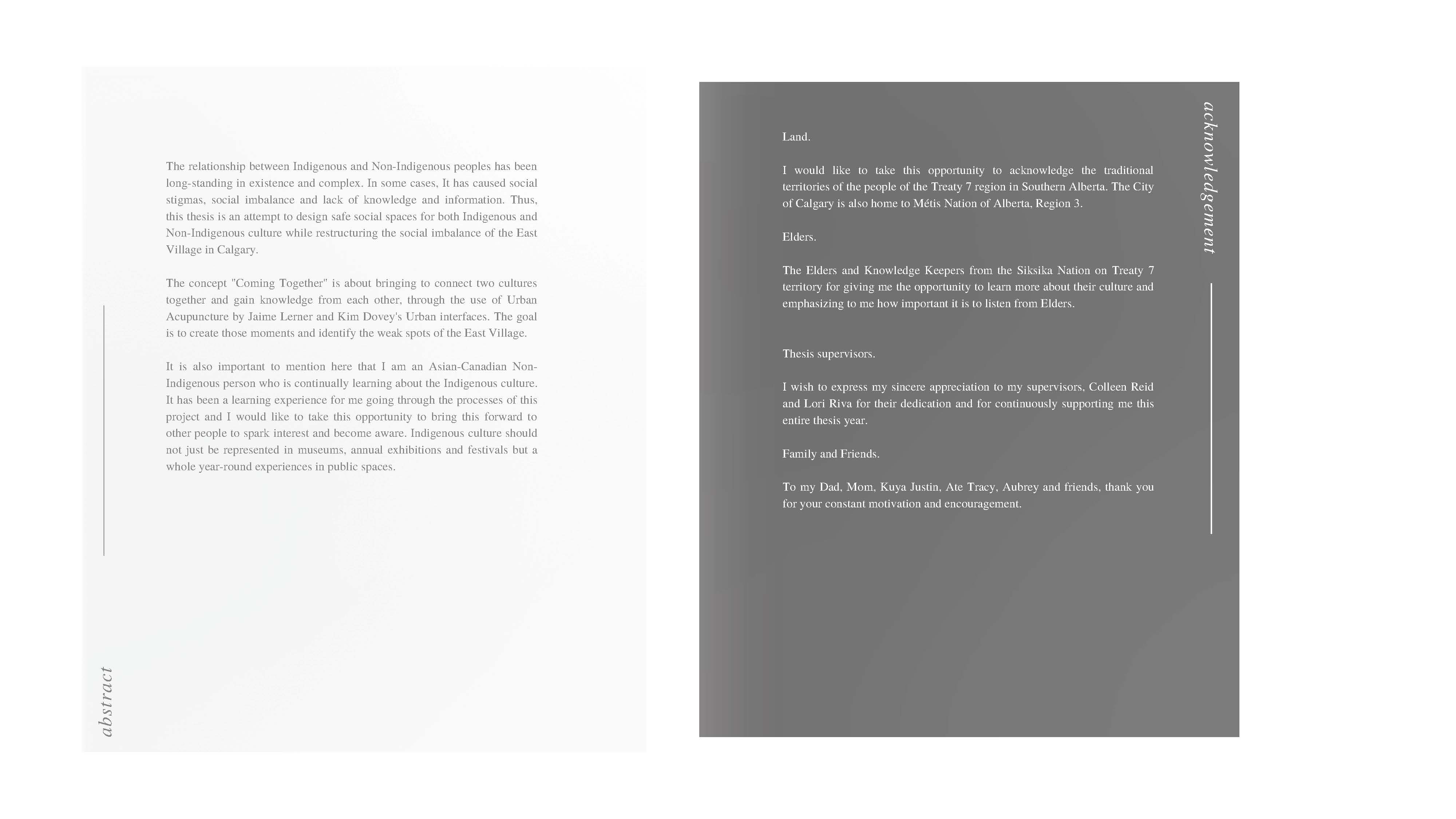 Abstract and Acknowledgment