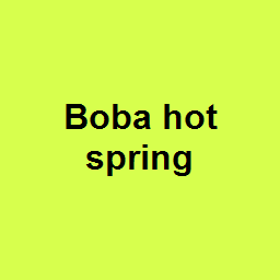 Boba hot spring