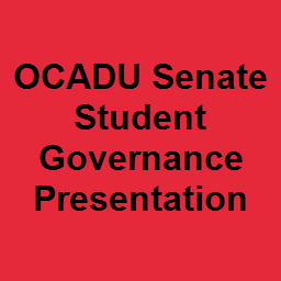 OCADU Senate Student Governance Presentation