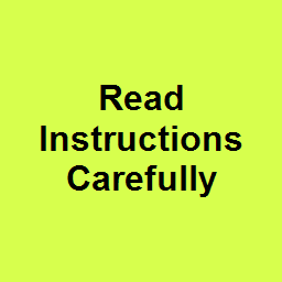 Read Instructions Carefully