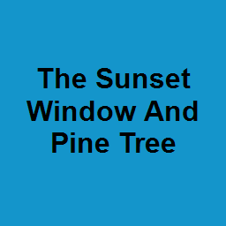 The Sunset Window And Pine Tree