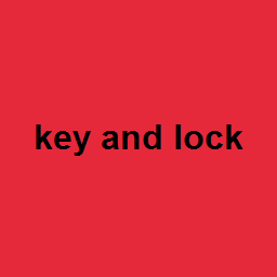 key and lock