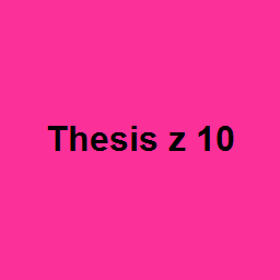 Thesis z 10