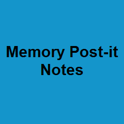 Memory Post-it Notes