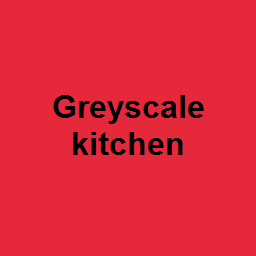 Greyscale kitchen