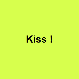 Kiss !