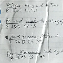 Borrowing List; Information Behaviour 