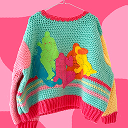 Colourful bodies sweater