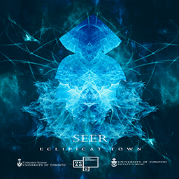 Ecliptica Town - Posters of five NPC characters