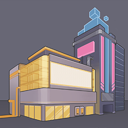 Neon Building Concept