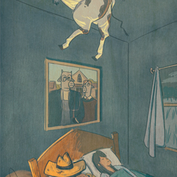 Death by falling cow