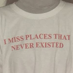 I Miss Places That Never Existed (Shirt) 