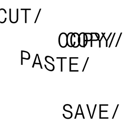 CUT/COPY/PASTE/SAVE