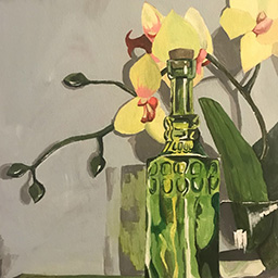 Bottle and Flowers