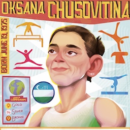 Oksana Chusovitina Trading Card