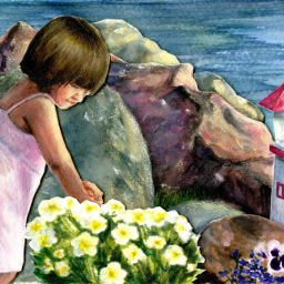 Girl Amongst Flowers
