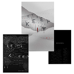 Typographic Poster : MINIMAL