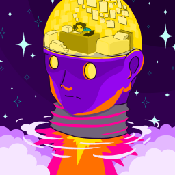 Self-portrait: Head in the Clouds