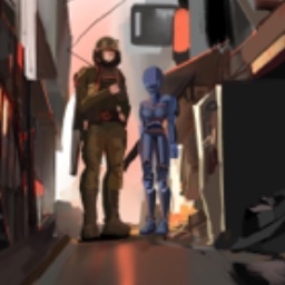 Positive side of androids participating in war with humans. 