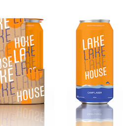 Lake House Lager- Packaging Design
