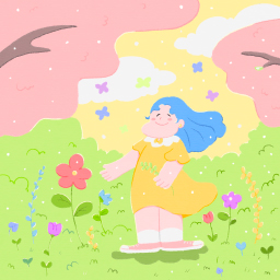 1. Happiness with the Spring Breeze