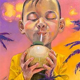 (4) Painting - Coconut Dreaming