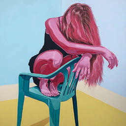 Mulher Na Cadeira Verde