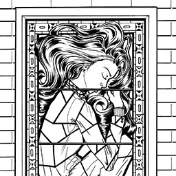 Stained-Glass Woman