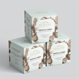 Sloane Tea Pyramid Tea Sachet Box Redesign